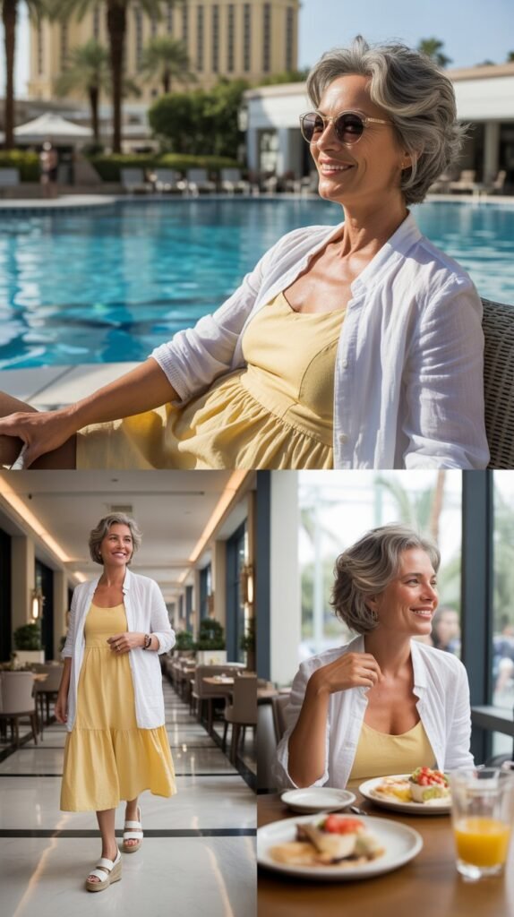 Sundress with a Lightweight Cardigan