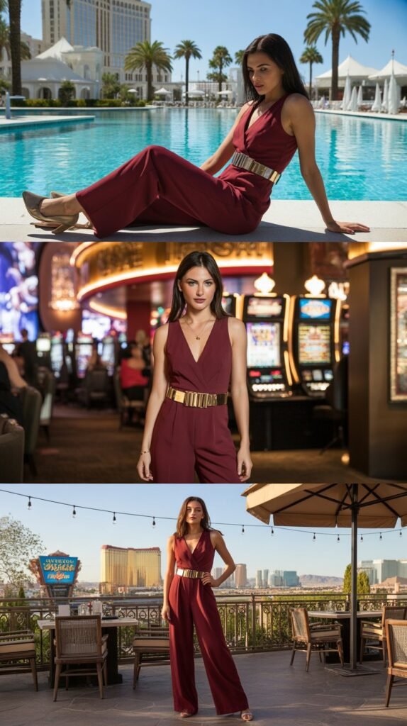 Jumpsuit with Statement Belt