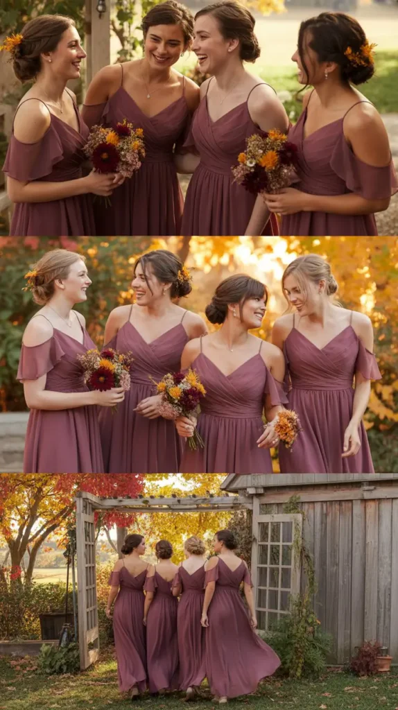 Budget-Friendly Wine Bridesmaid Dresses