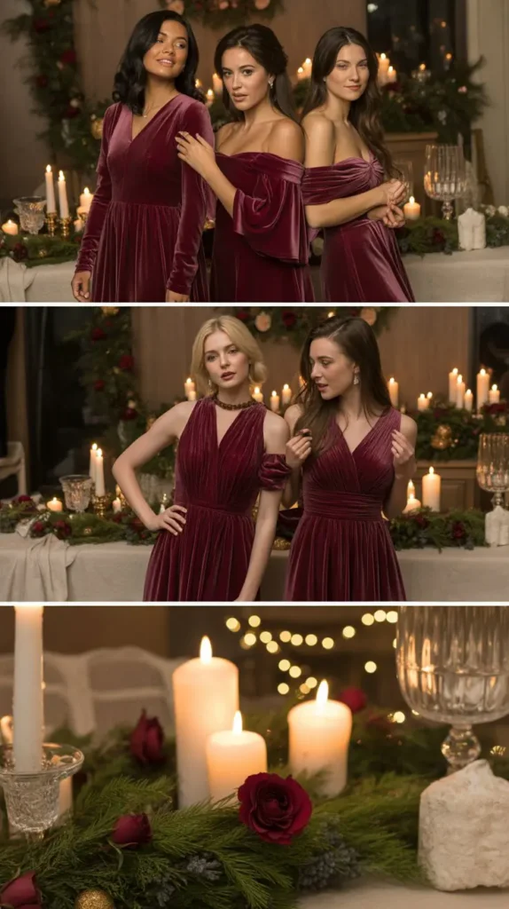 Short and Flirty Wine Bridesmaid Dresses for a Fun Celebration