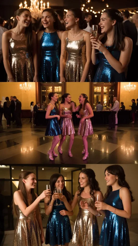 Embellished Sequin Dress