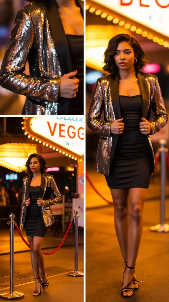 Statement Outerwear Over Simple Base