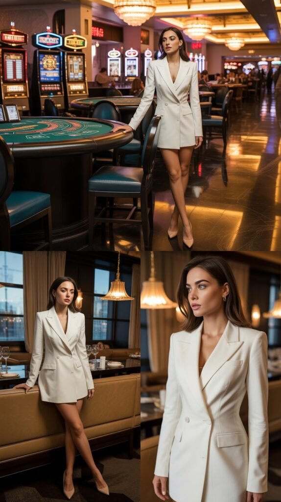 Blazer Dress With Pointed Pumps