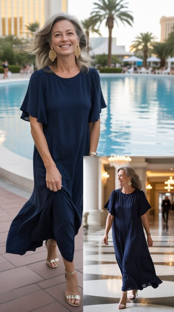 Maxi Dress in Breathable Fabrics