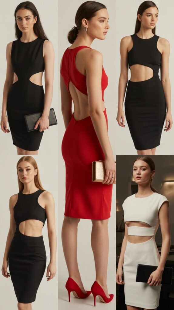 Bodycon Dress With Cutouts
