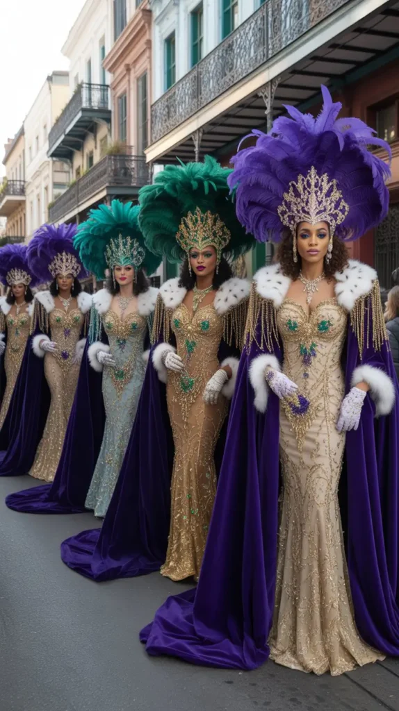 The Ultimate Mardi Gras Queen Look: Full Regalia Cold Weather Edition