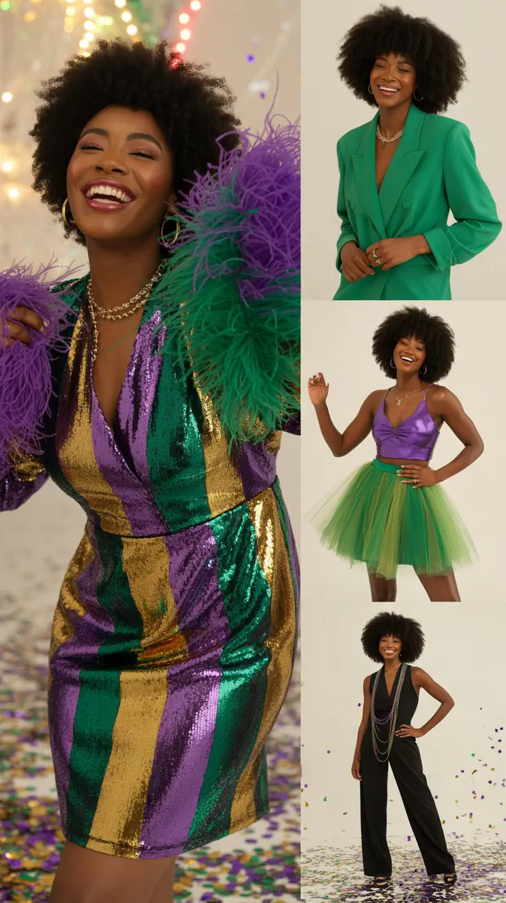 24 Viral Mardi Gras Outfit Ideas for Black Women