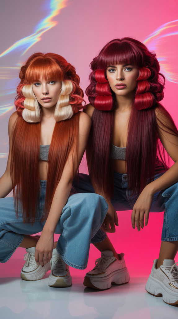 Chunky Highlights and Face-Framing Streaks