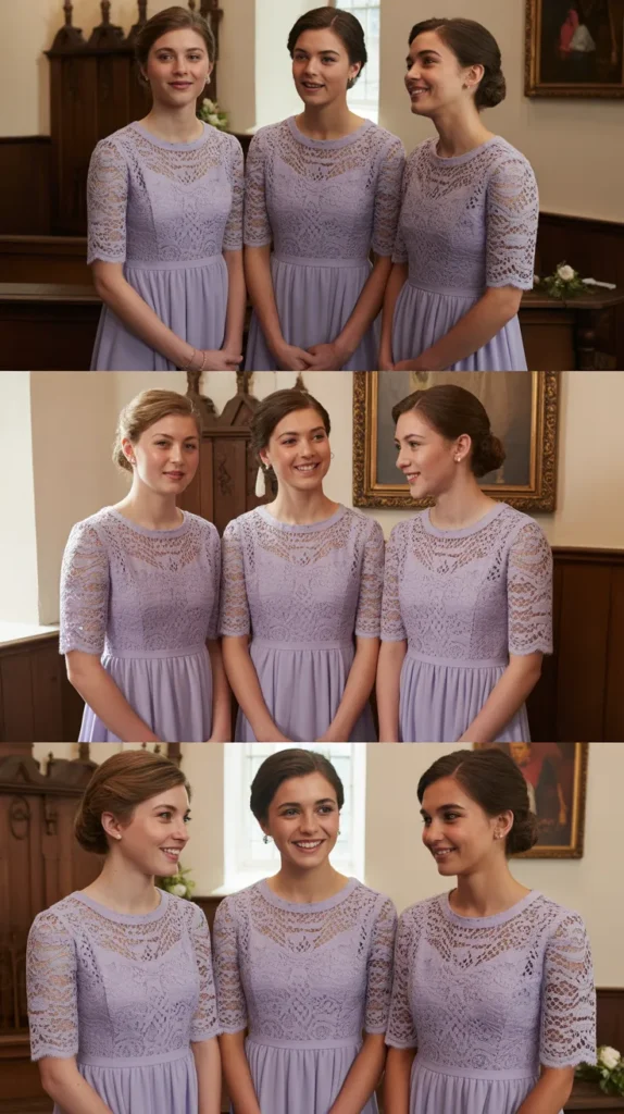 Lilac Lace Bridesmaid Dress