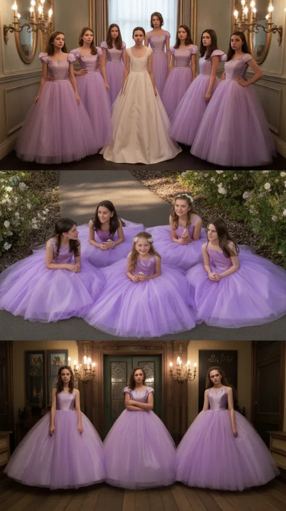 Lilac Tulle Ball Gown
