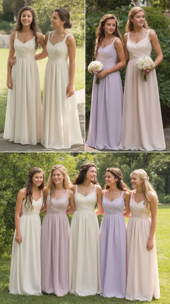 Empire Waist Junior Bridesmaid Dresses