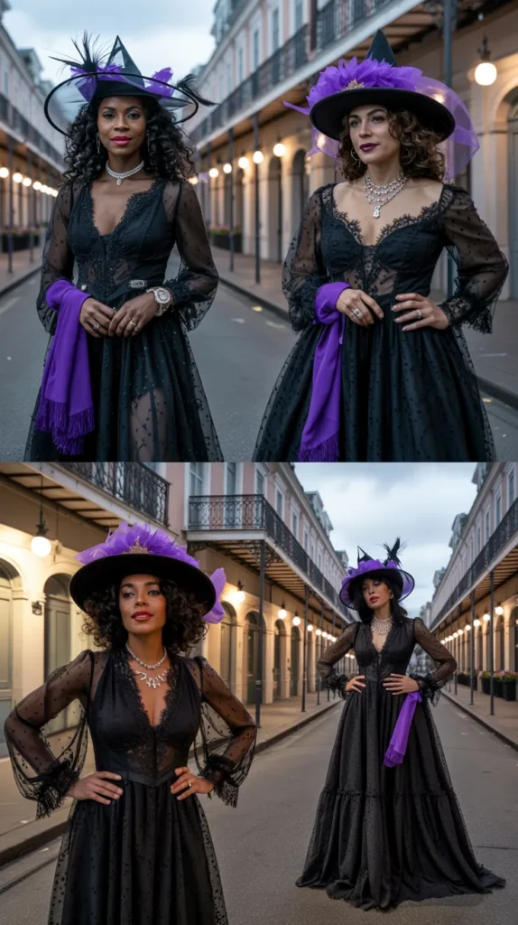 The Glam Witch of New Orleans Look
