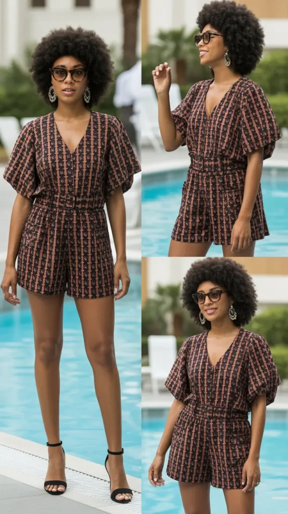 Romper With Statement Accessories