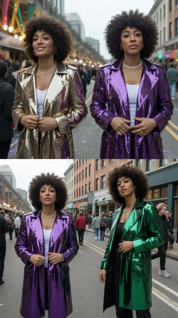 Sequin Trench Coats: The Ultimate Cold-Weather Statement Piece