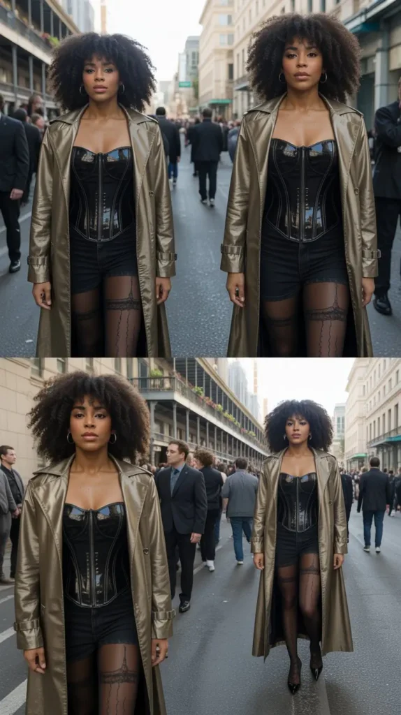 Corset and Trench Coat Drama