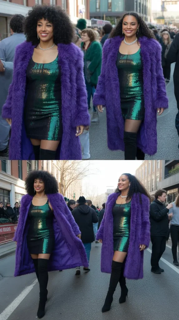 Bodycon Dresses With Heated Accessories and Layers