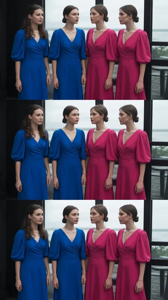 Balloon Sleeve Bridesmaid Dresses