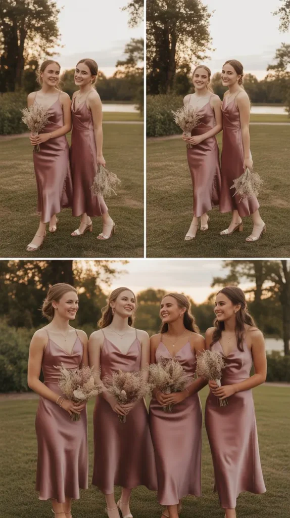 Dusty Mauve Purple Dresses for a Soft Romantic Palette