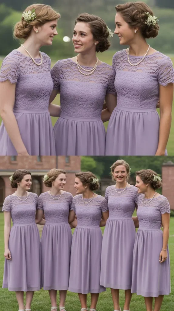  Purple Lace Overlay Dresses for a Vintage-Inspired Look