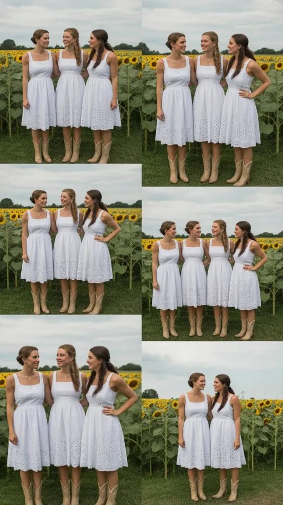 White Eyelet Sundresses