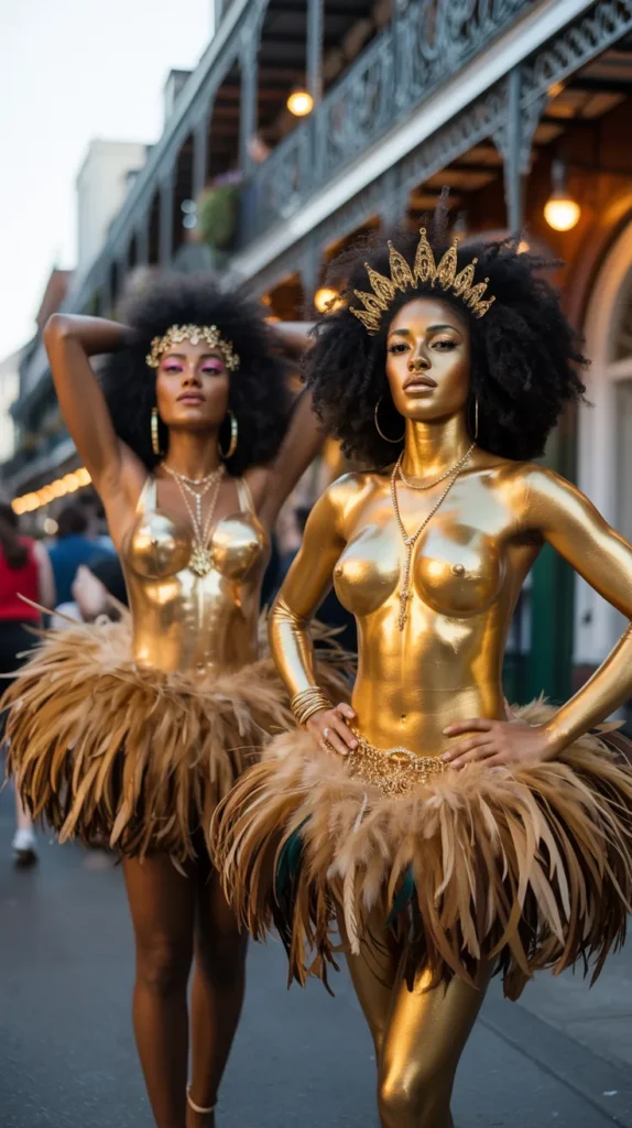 Gold Body Paint and Goddess Vibes