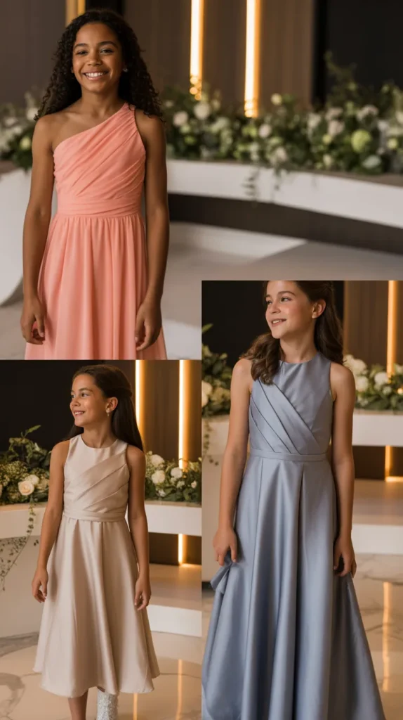 One-Shoulder Asymmetric Bridesmaid Dresses