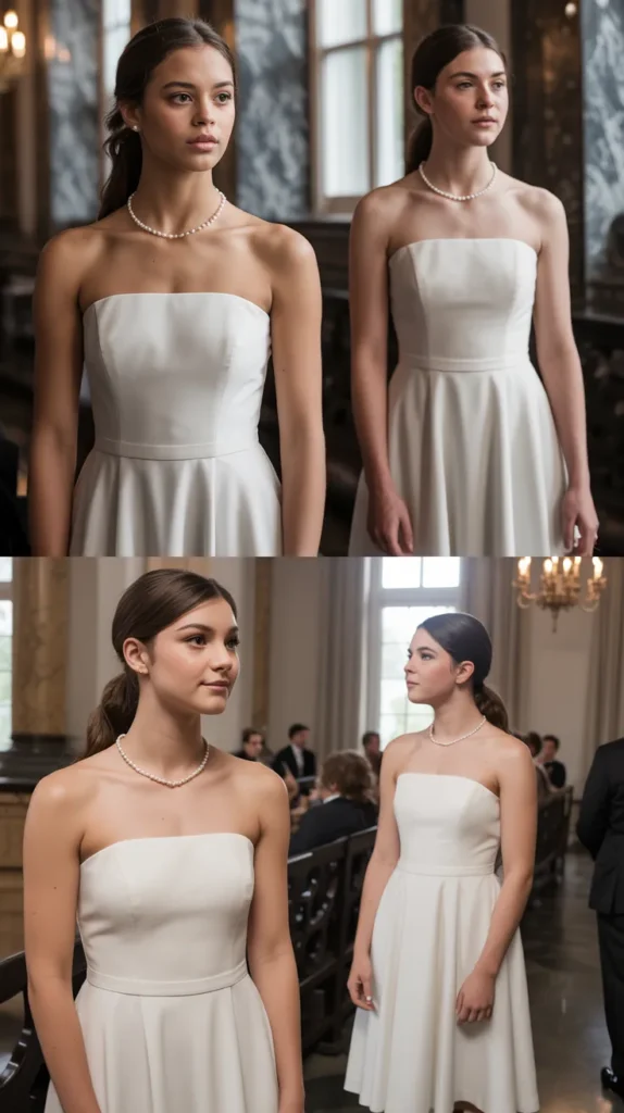 Strapless White Dress