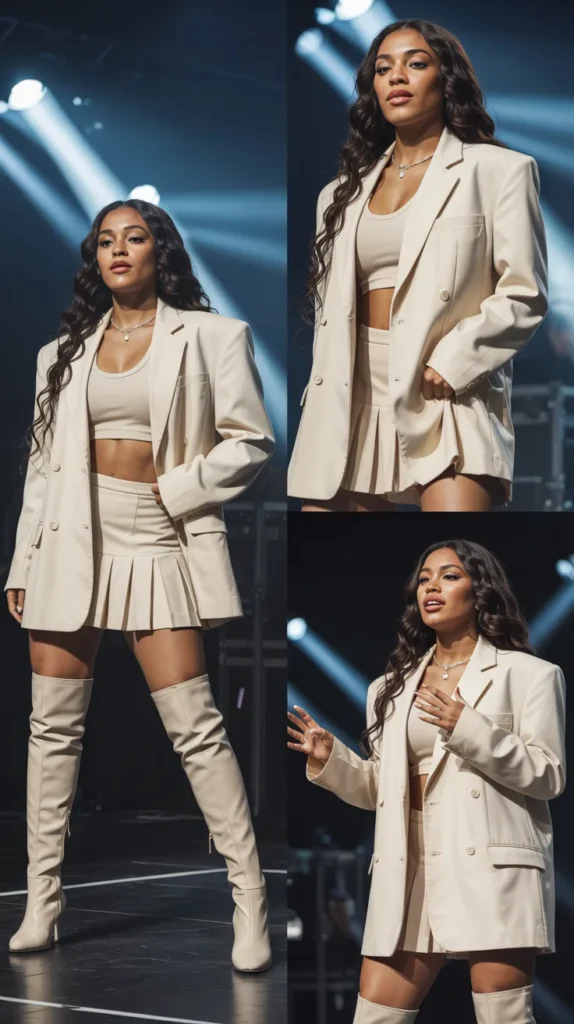 The Oversized Blazer and Mini Skirt Combo