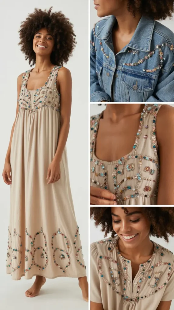 DIY Bead Embellished Outfit