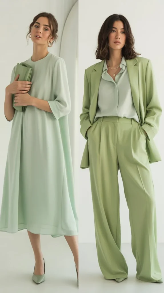 Mint and Sage Green Outfits