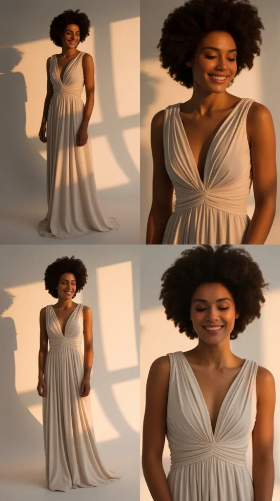 Goddess Draped Gown