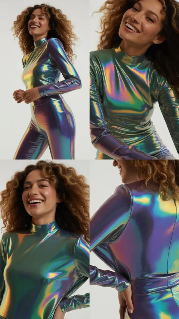Holographic Iridescent Outfit