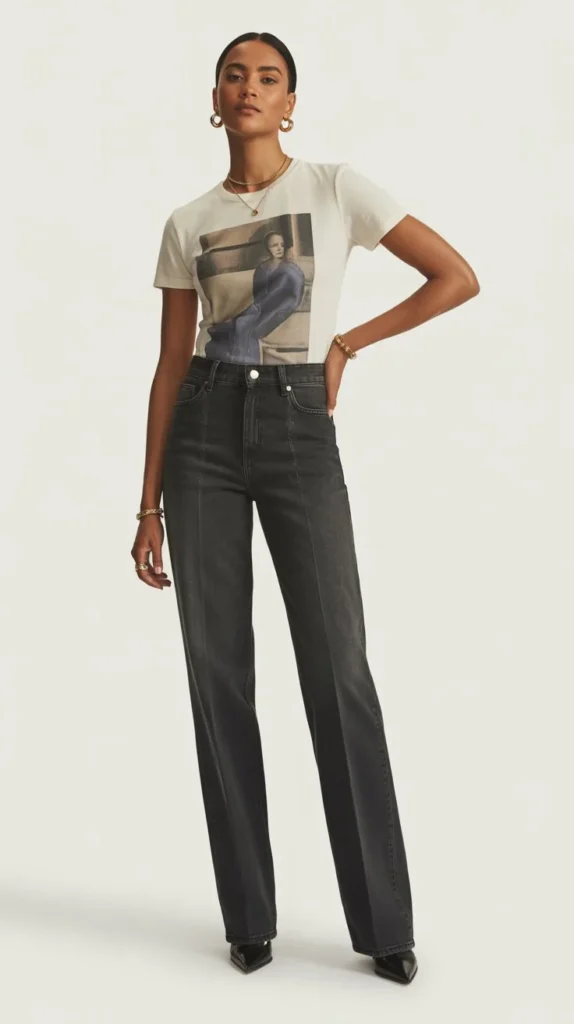 The Graphic Tee and Tailored Jean Dressed-Up Formula