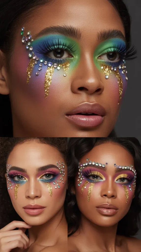Bold Mardi Gras Makeup Looks You Can DIY at Home