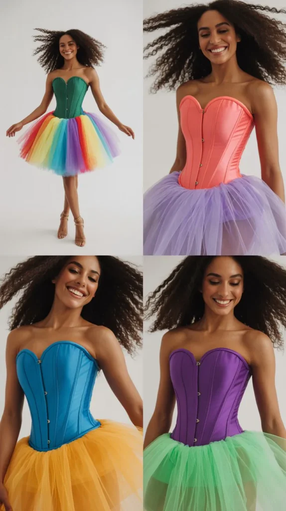 Colorful Tutu & Corset Look