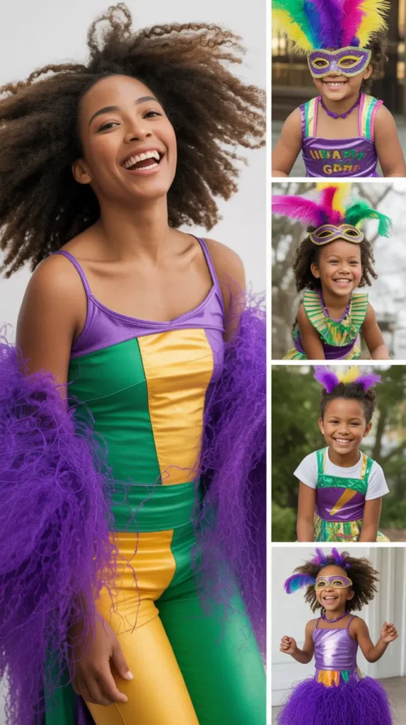 Kids' Mardi Gras Look (Family-Friendly)
