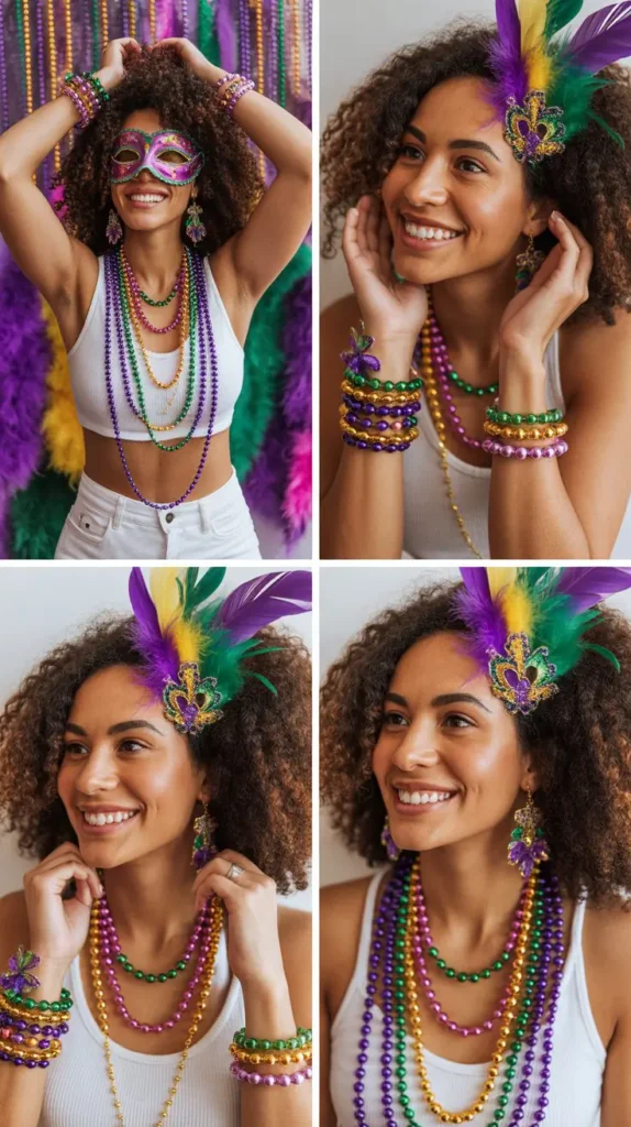DIY Mardi Gras Jewelry and Bead Accessories