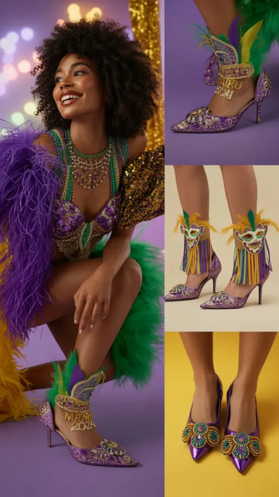  Footwear Decoration for Your Mardi Gras Look
