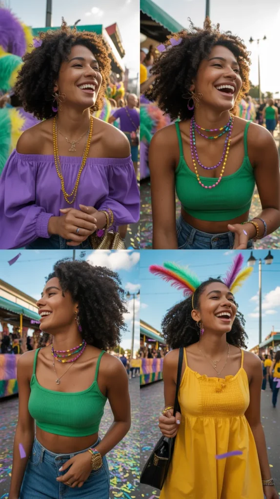 Casual Mardi Gras Looks for Daytime Events