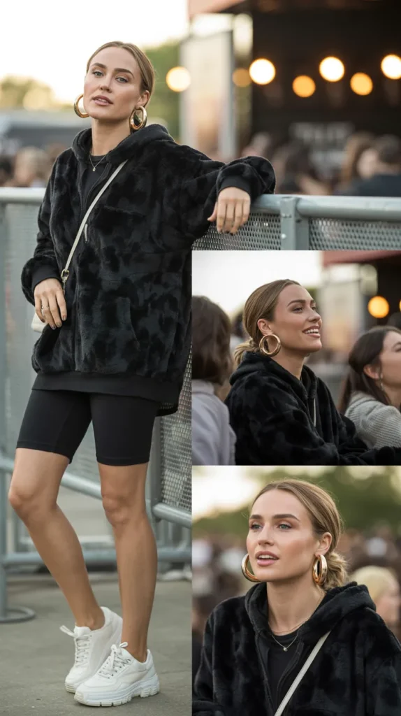 Oversized Fur Hoodie for Cool Street-Diva Energy