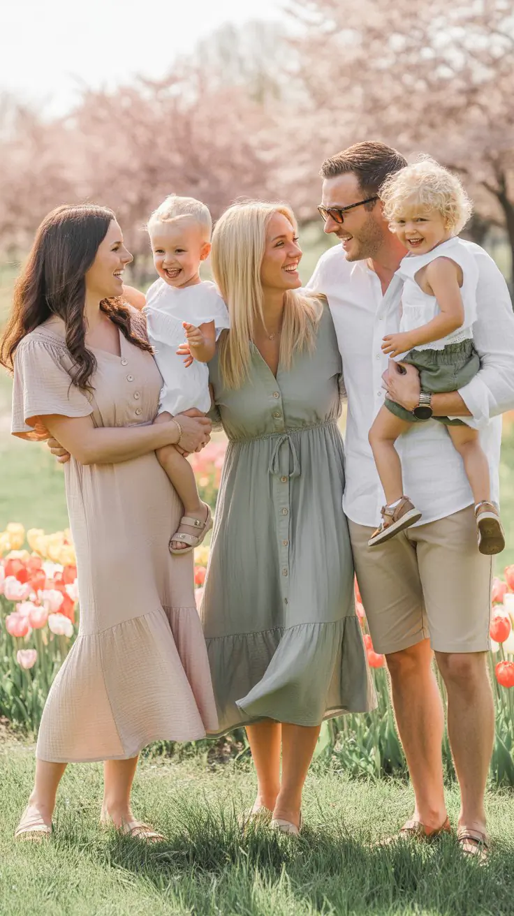 28 Cute Spring Family Pictures Outfit Inspirations