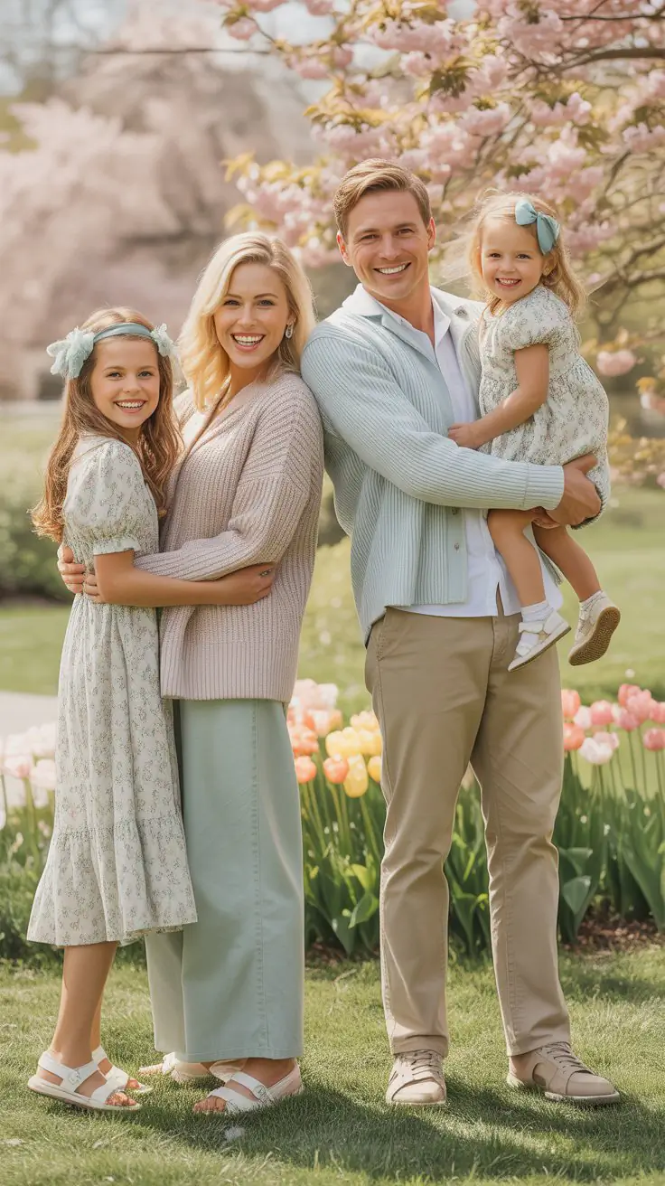 28 Spring Family Pictures Outfits You’ll Love