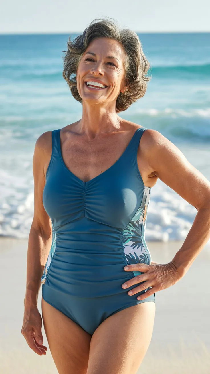 16 Flattering Swimsuits for Older Women With Tummy Control