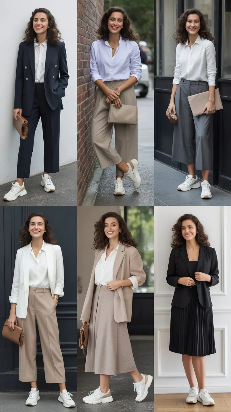 23 Conference Outfits Women With Sneakers Smart Casual Looks