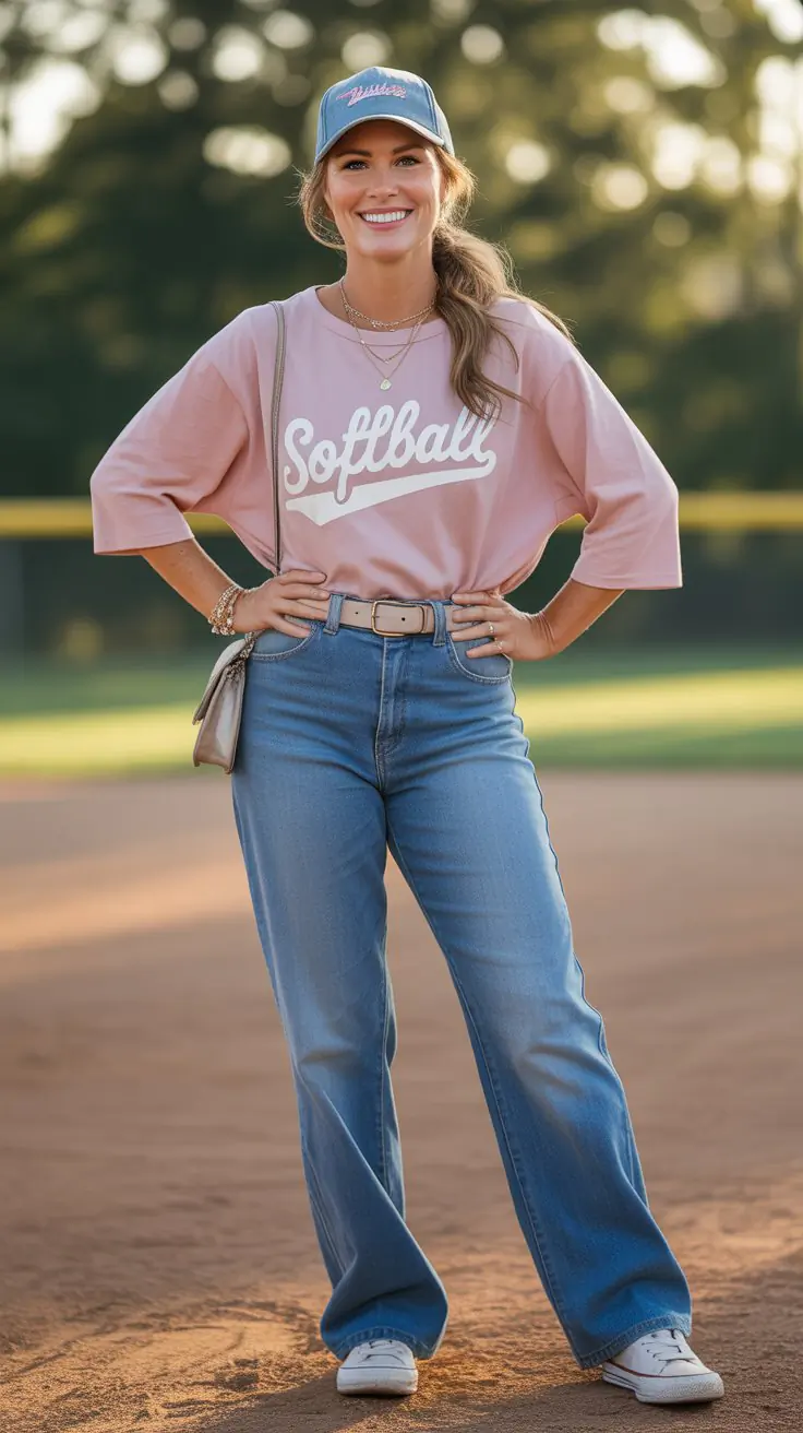 20 Stylish Comfortable Softball Mom Outfits