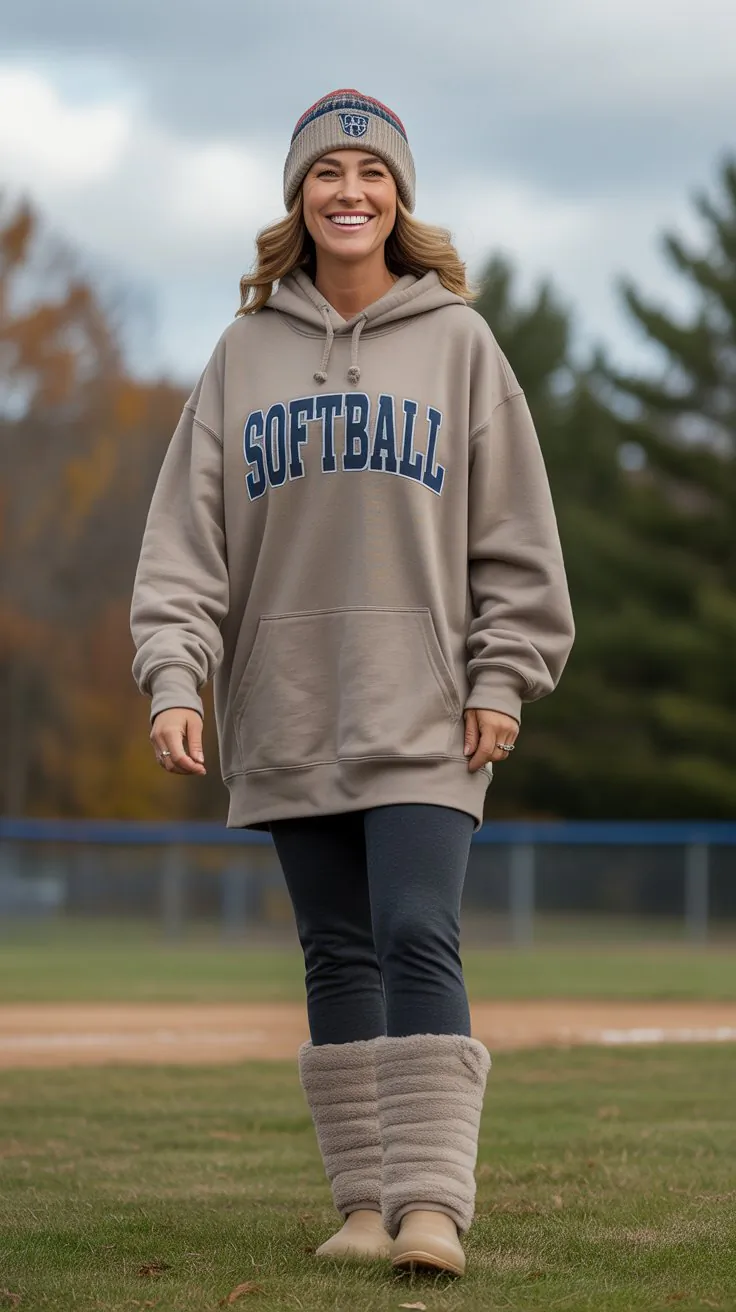 20 Cold Weather Softball Mom Outfits