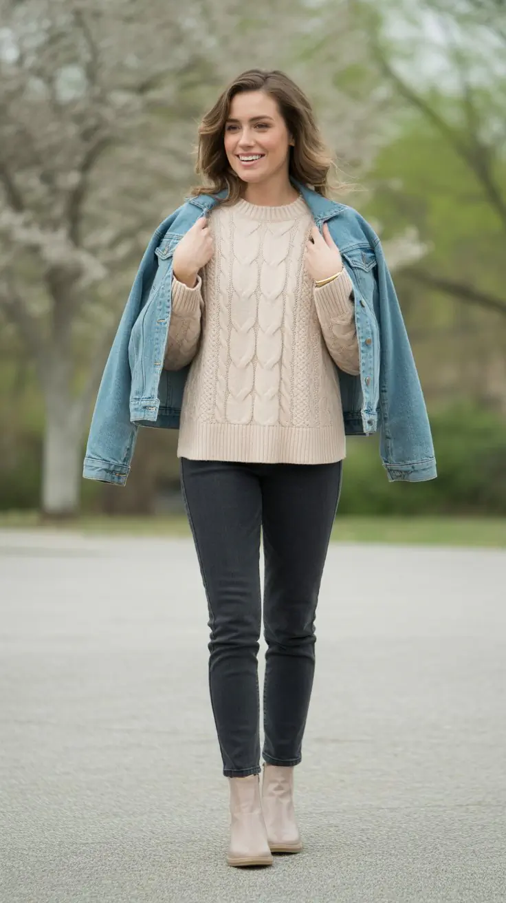 26 Casual Spring Outfits Women For Cold Weather