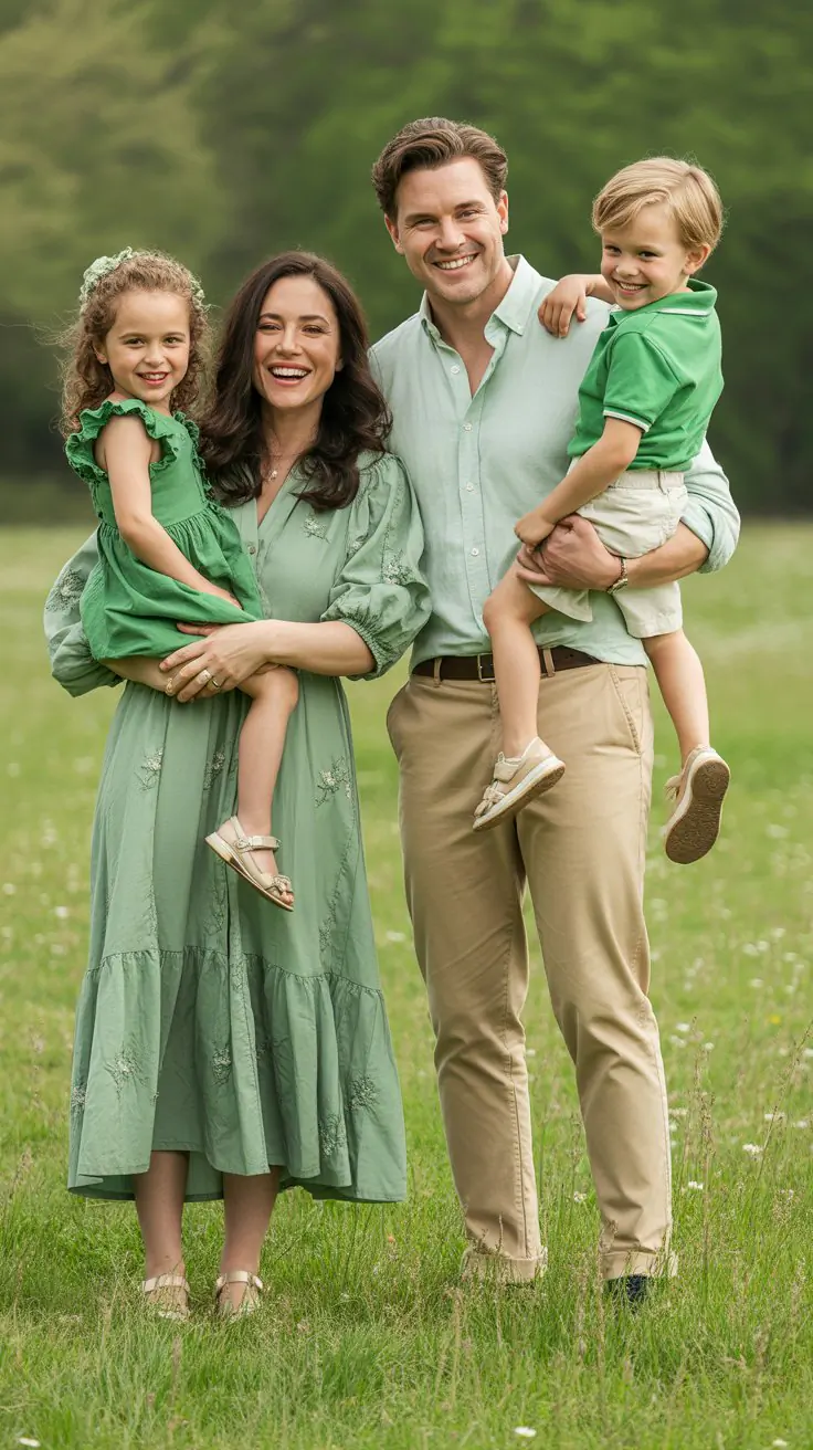 21 Green Easter Family Outfits Fresh Spring Style