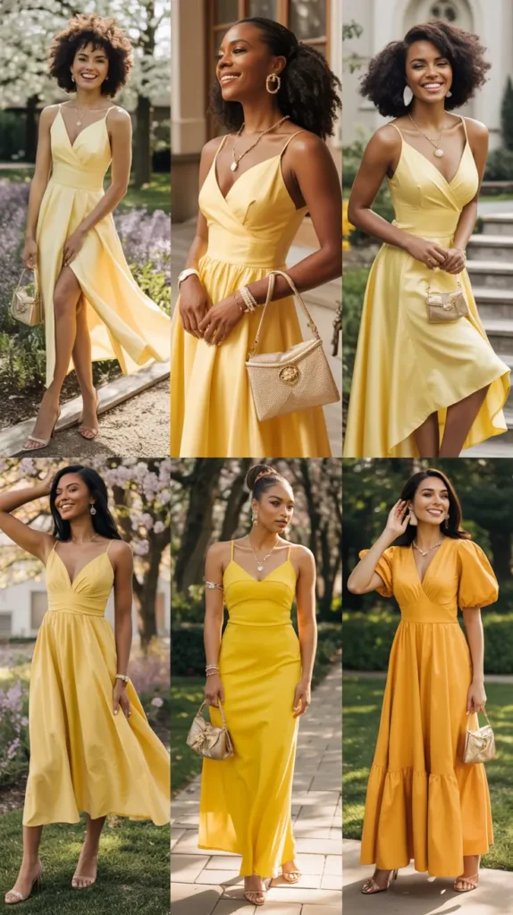 Yellow Spring Dress Outfit