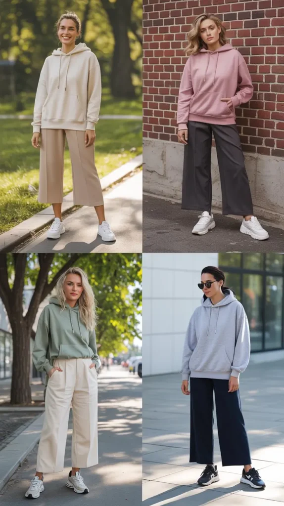 Hoodie With Wide-Leg Pants